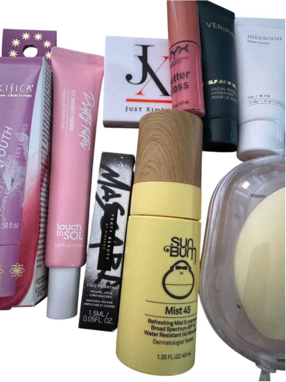 Mixed Brand Makeup Beauty Bundle Lot, Pacifica, Fenty, Sun, Butter Gloss, Primer